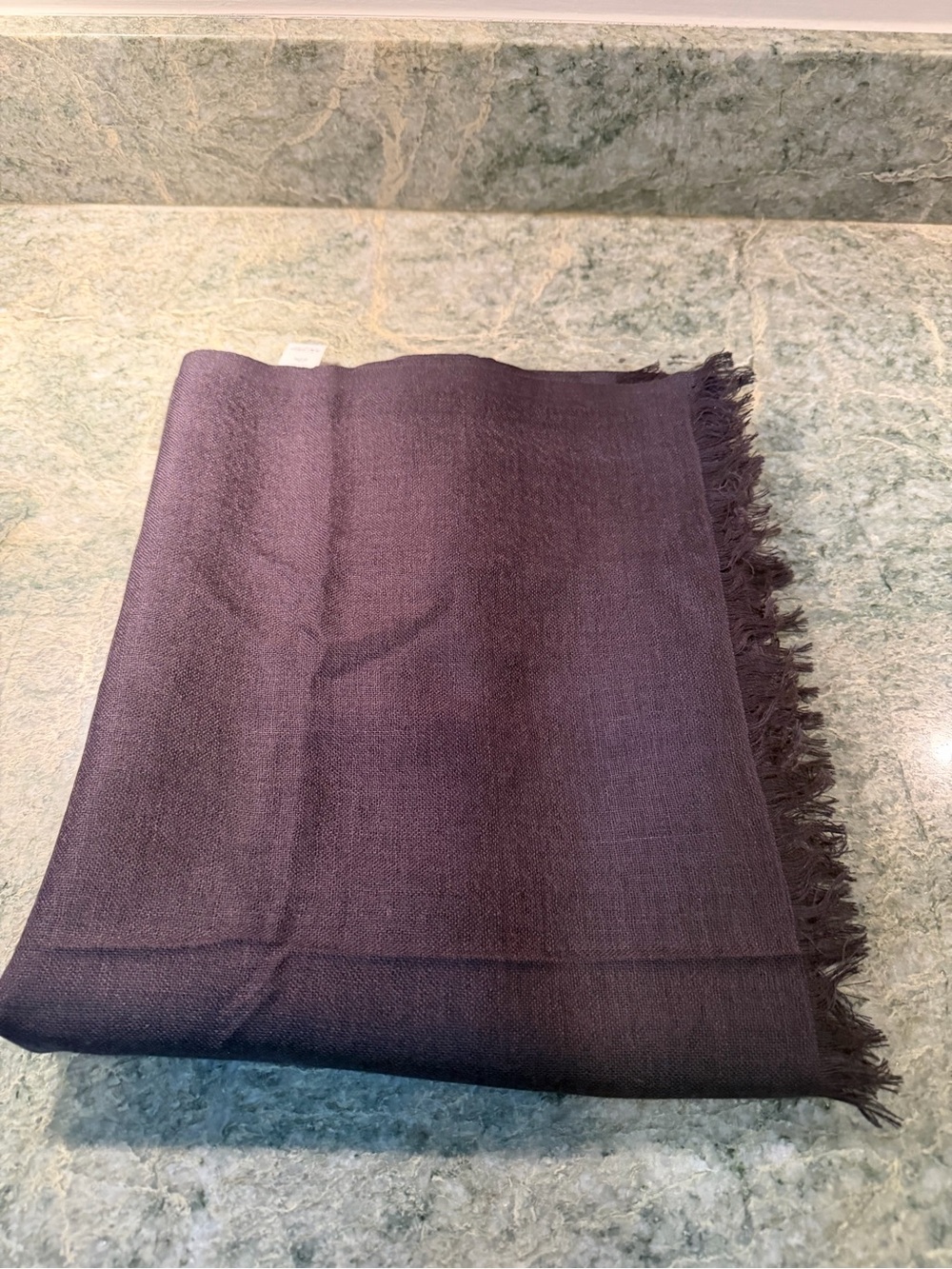 Lululemon wool blend fringe wrap/scarf in black